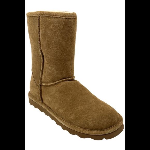 BEARPAW Women's Elle Tall Suede Boot Brown - Medium - Picture 1 of 3